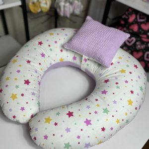Emzirme Yastığı mor waffle kumaş